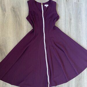 Calvin Klein Plum Sleeveless Formal Dress Size 8